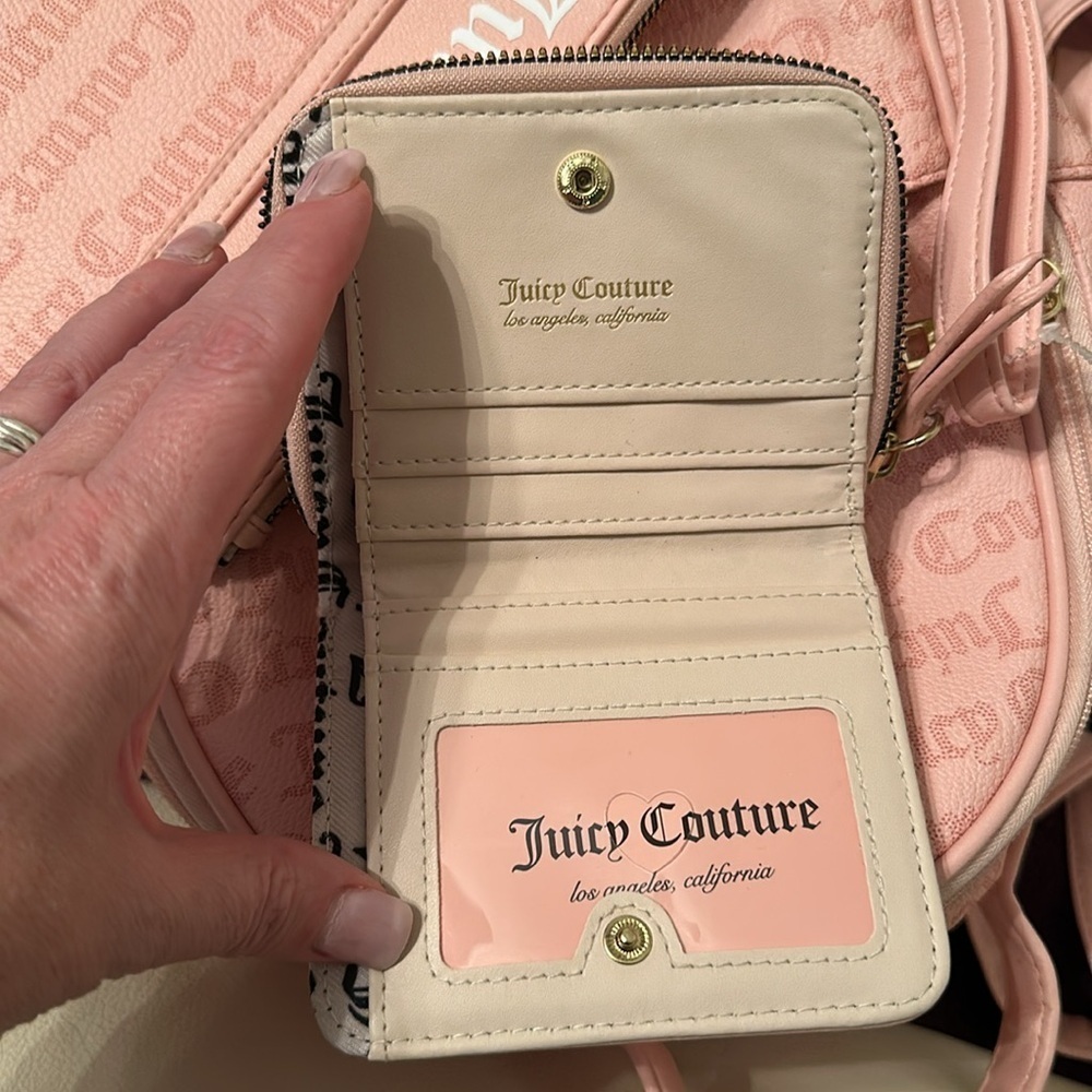 Juicy Couture NWOT Backpack Wristlet and Wallet - Picture 12 of 13